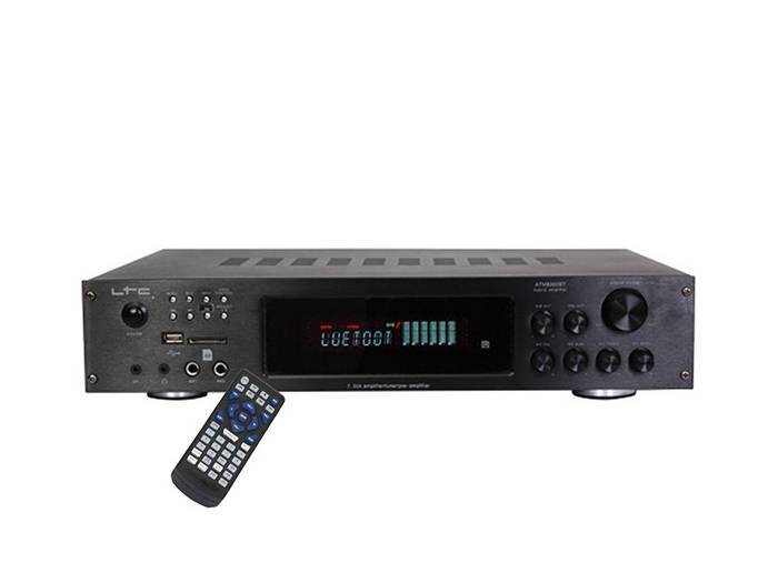 Amplificador LTC ATM8000BT Amplificador 7.1 Bluetooth, USB/SD Karaoke