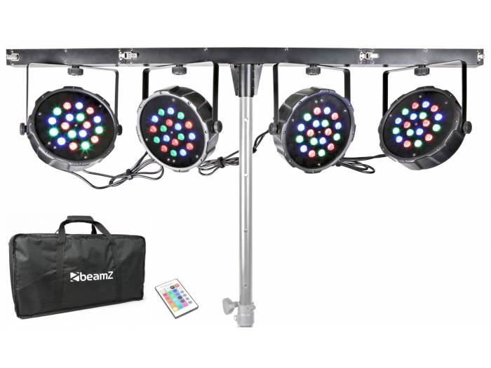 Beamz PARBAR 4 Vias 18x 1W RGB LEDs DMX 