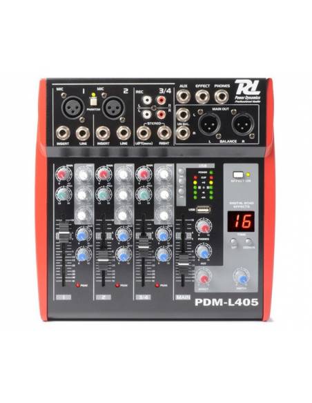 Power Dynamics PDM-L405 - Mesa de Mezclas de 4 canales - 171166 - 1