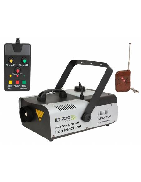 Ibiza Light LSM1200PRO - Máquina de Humo de 1200w con Mando Inalámbrico y DMX - 2
