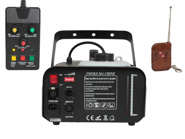 Ibiza Light LSM1200PRO - Máquina de Humo de 1200w con Mando Inalámbrico y DMX - 7