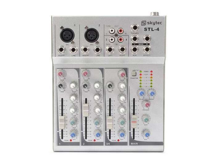Skytec STL-4 - Mezclador de 4 canales 172570 - 1