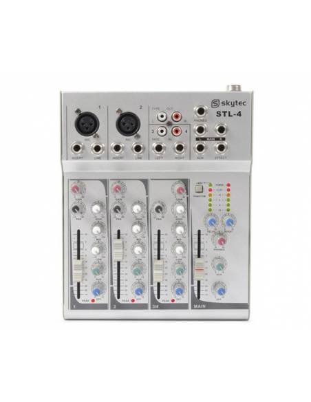 Skytec STL-4 - Mezclador de 4 canales 172570 - 1