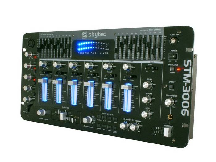 Skytec 172724 STM-3006 Mezclador 6Ch. DJ 19 pulgadas - 1