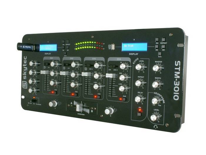 Skytec 172727 STM-3010 Mezclador de 4 Ch. con USB/MP3 - 1