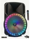 PARTY LIGHT & SOUND PARTY-15RGB - Altavoz Portatil de 15 pulgadas con USB, Bluetooth, FM y Mic VHF