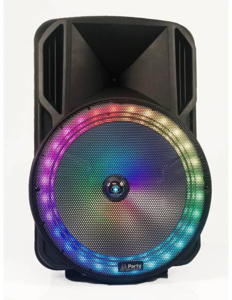 PARTY LIGHT & SOUND PARTY-15RGB - Altavoz Portatil de 15 pulgadas con USB, Bluetooth, FM y Mic VHF - 10