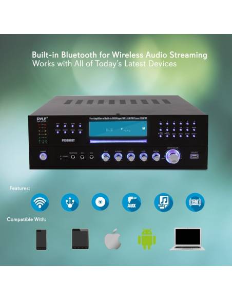 Pyle PD3000BT - Amplificador DVD 