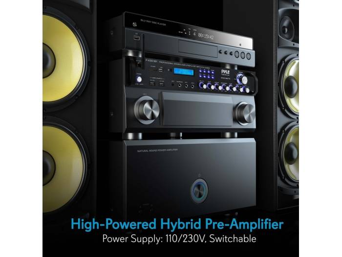 Pyle P3001BT - Amplificador USB/SD Bluetooth Karoake,3000w - 5