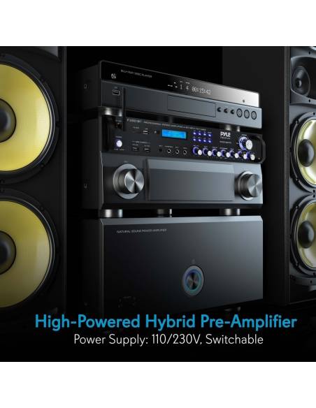 Pyle P3001BT - Amplificador USB/SD Bluetooth Karoake,3000w - 5