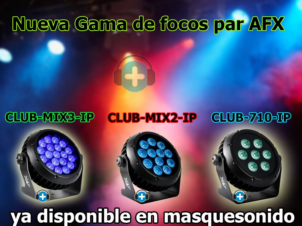 Nuevos Focos Par Led de AFX !!! | Masquesonido.com
