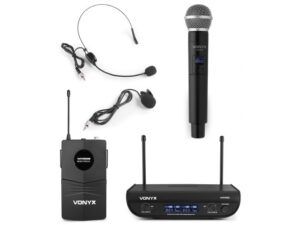Sistema de microfonia inalambrica mixta